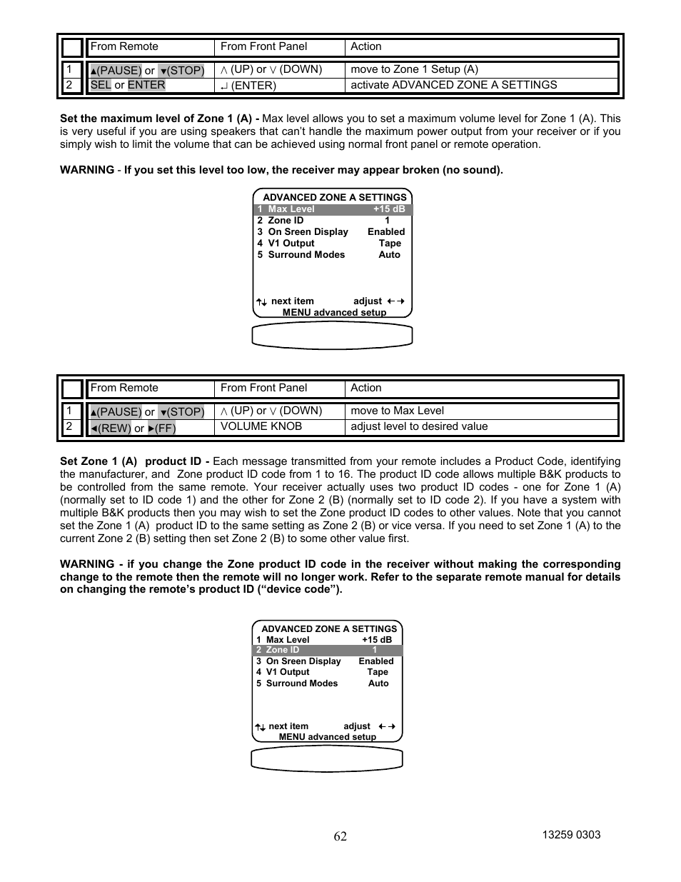 B&K AVR202 Plus User Manual | Page 65 / 84