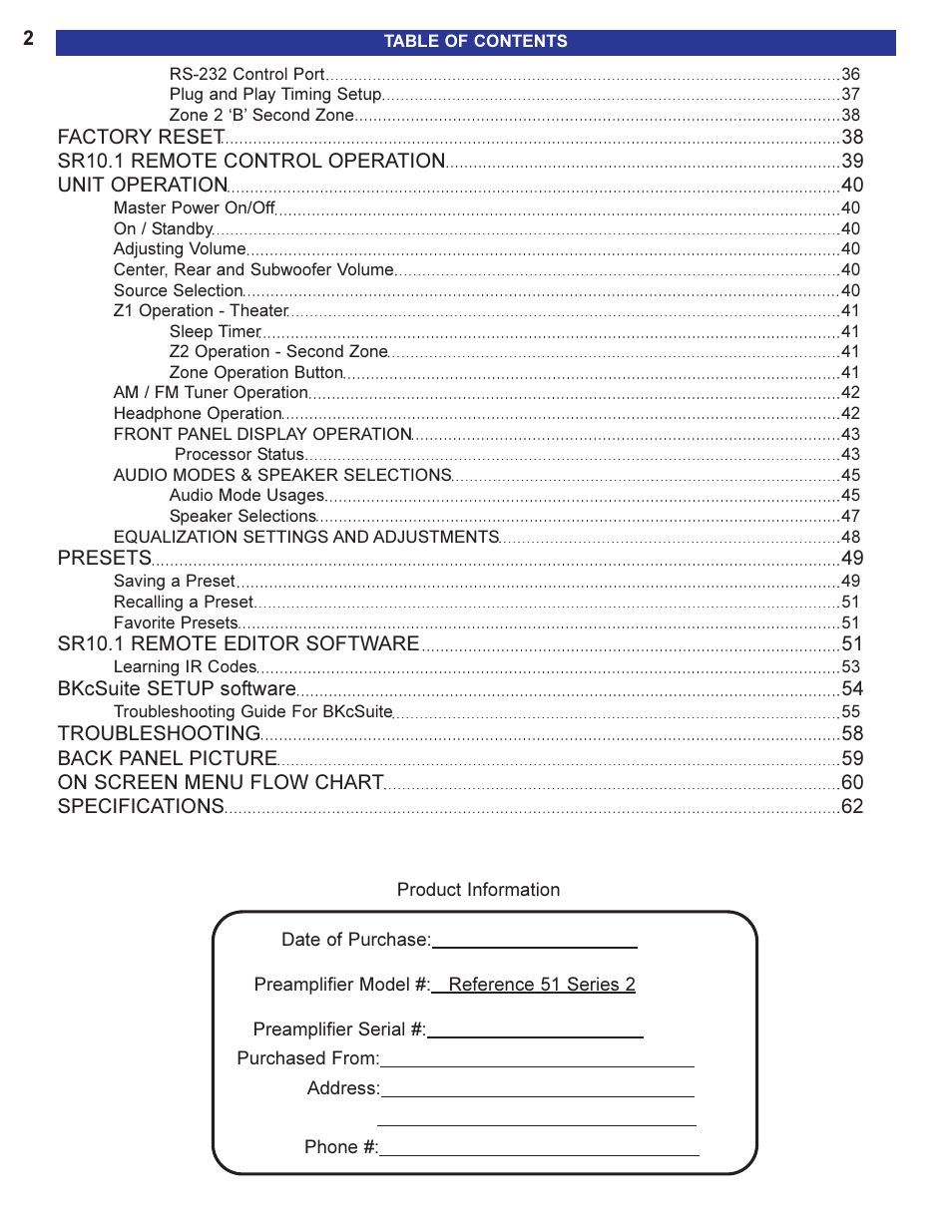 B&K Series 2 User Manual | Page 4 / 64