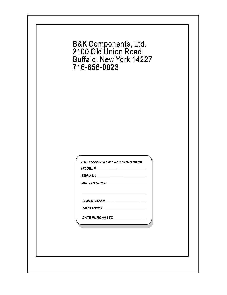 B&K AVP 2030 User Manual | Page 38 / 38