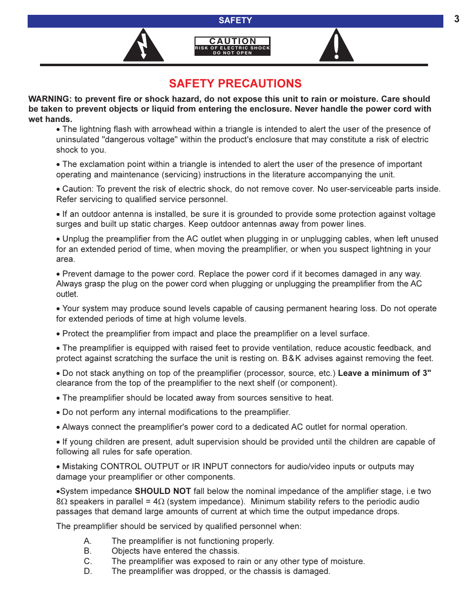 Safety precautions | B&K 13790 1104 User Manual | Page 5 / 64