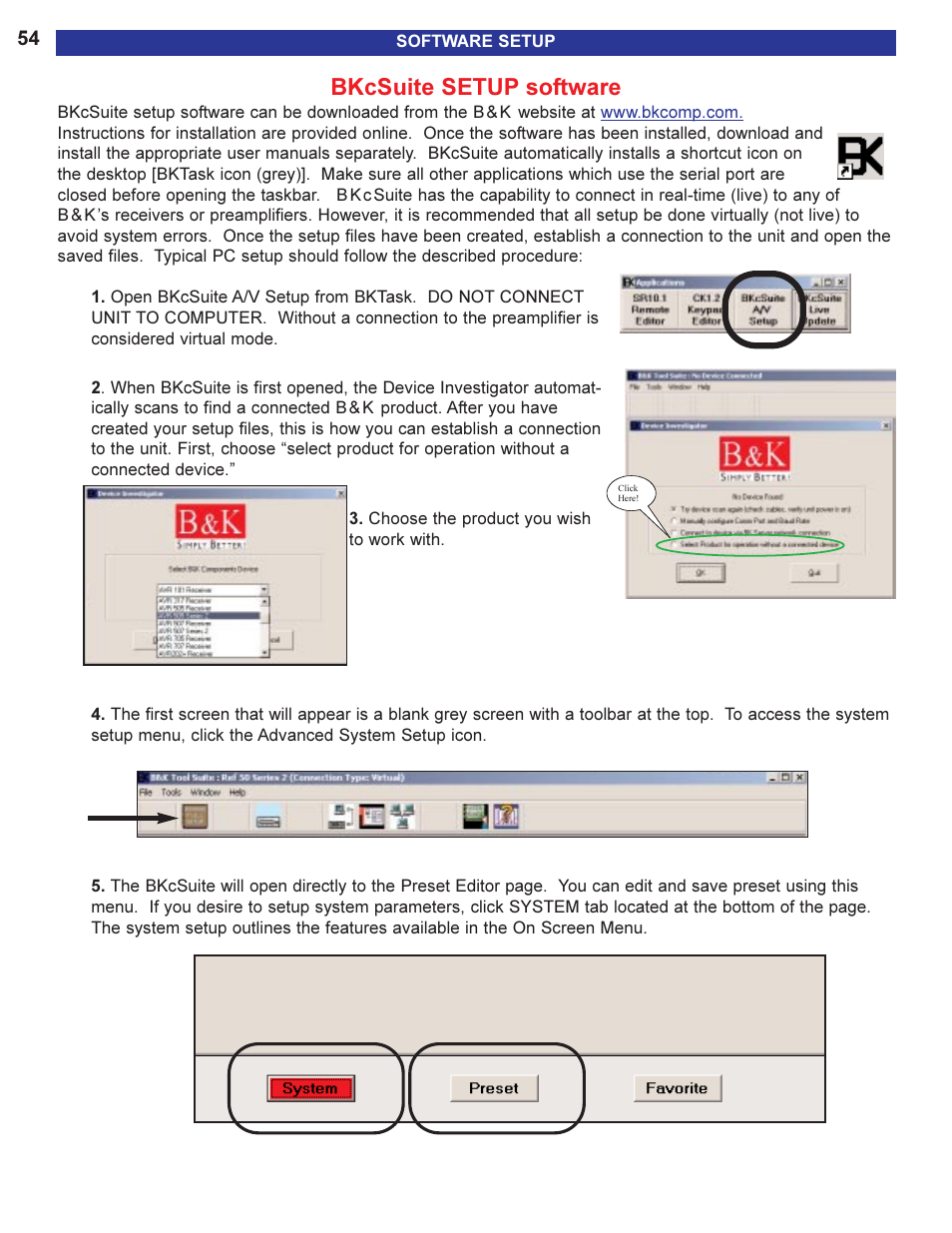 Bkcsuite setup software | B&K 13790 1104 User Manual | Page 56 / 64