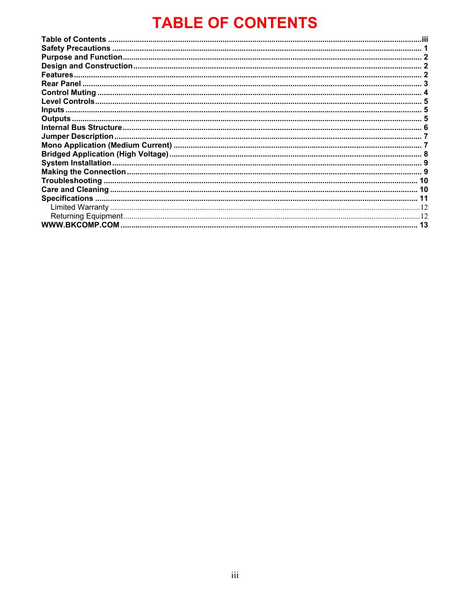 B&K ST55.2 User Manual | Page 3 / 16