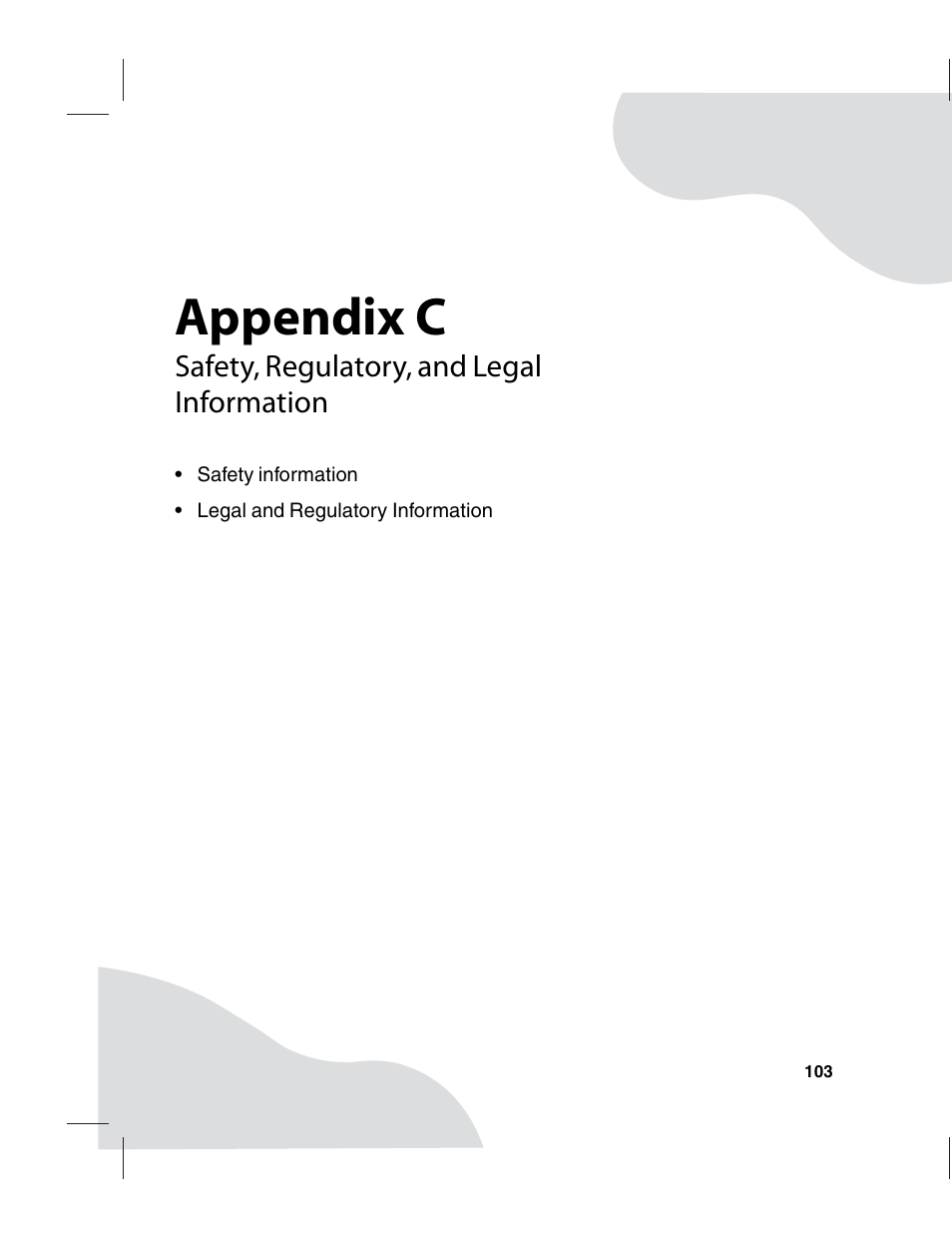 Safety, regulatory, and legal information, Appendix c | Gateway E-9220T User Manual | Page 108 / 124