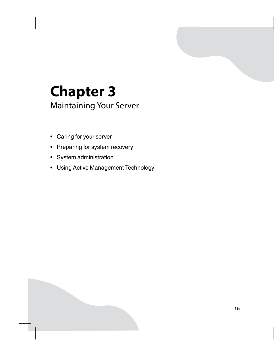 Maintaining your server, Chapter 3 | Gateway E-9220T User Manual | Page 20 / 124