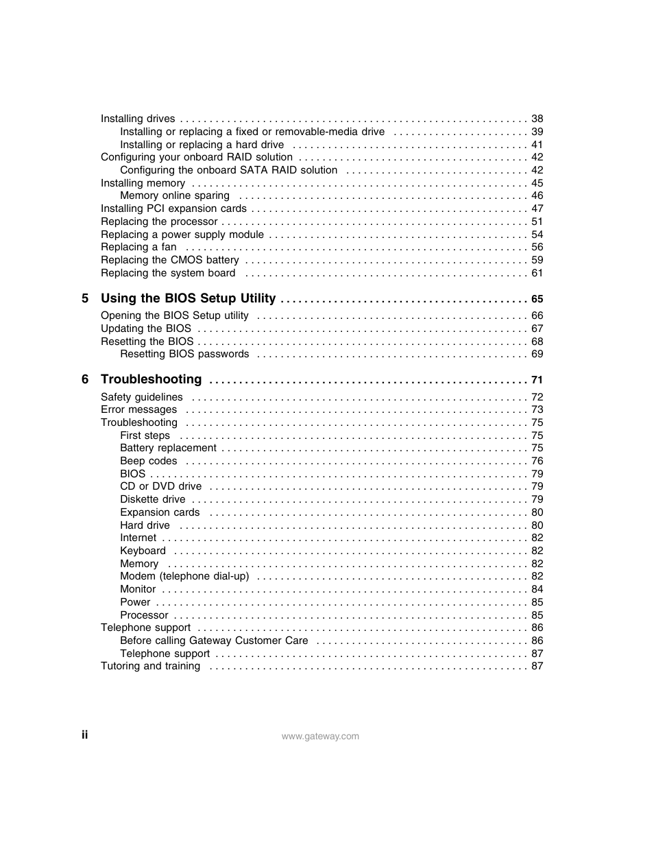 Gateway E-9220T User Manual | Page 3 / 124