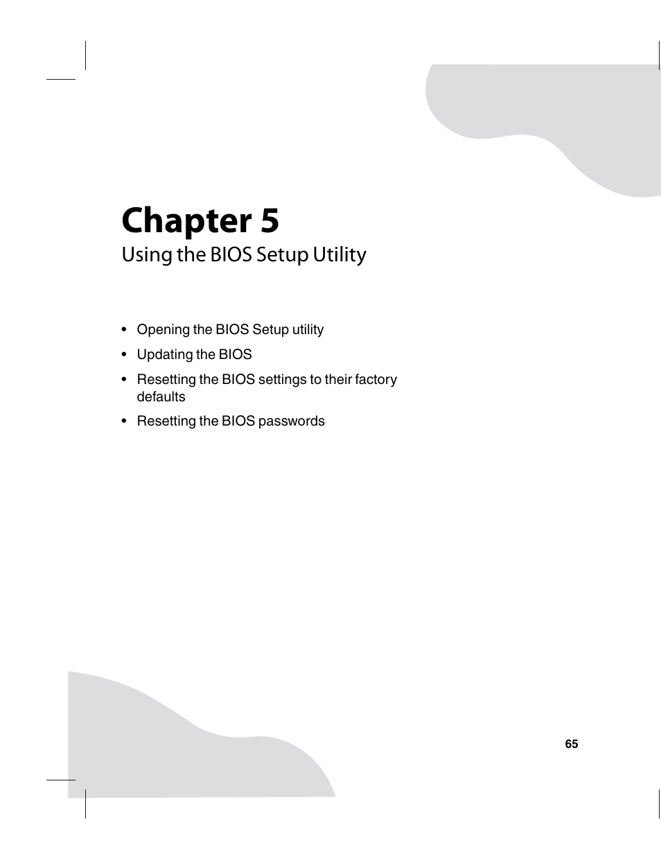 Using the bios setup utility, Chapter 5 | Gateway E-9220T User Manual | Page 70 / 124