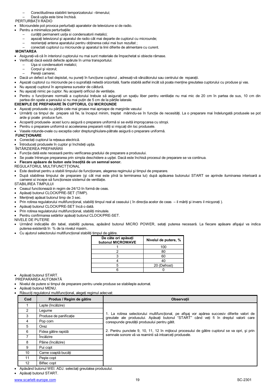 Scarlett SC-2301 User Manual | Page 19 / 46