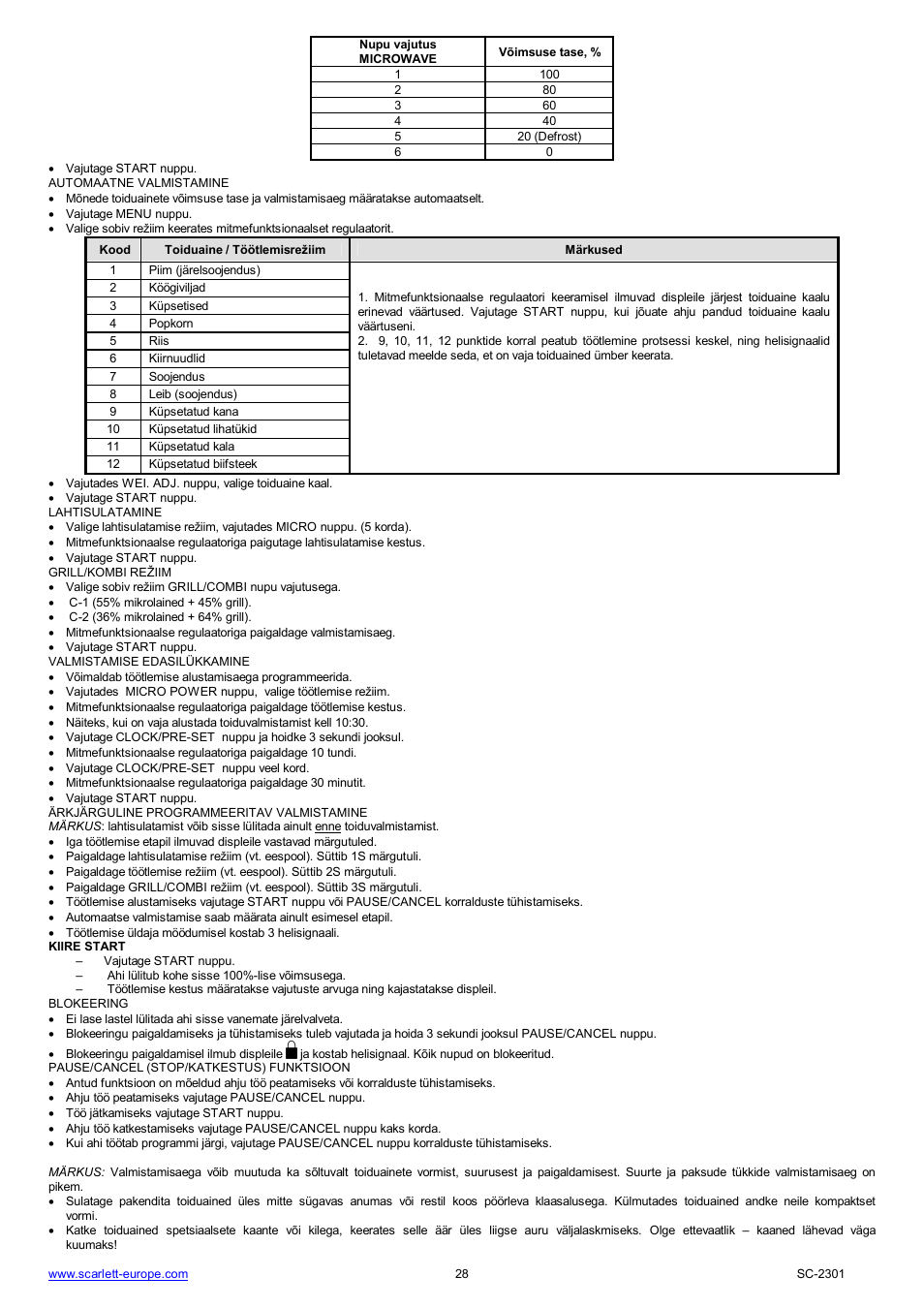 Scarlett SC-2301 User Manual | Page 28 / 46