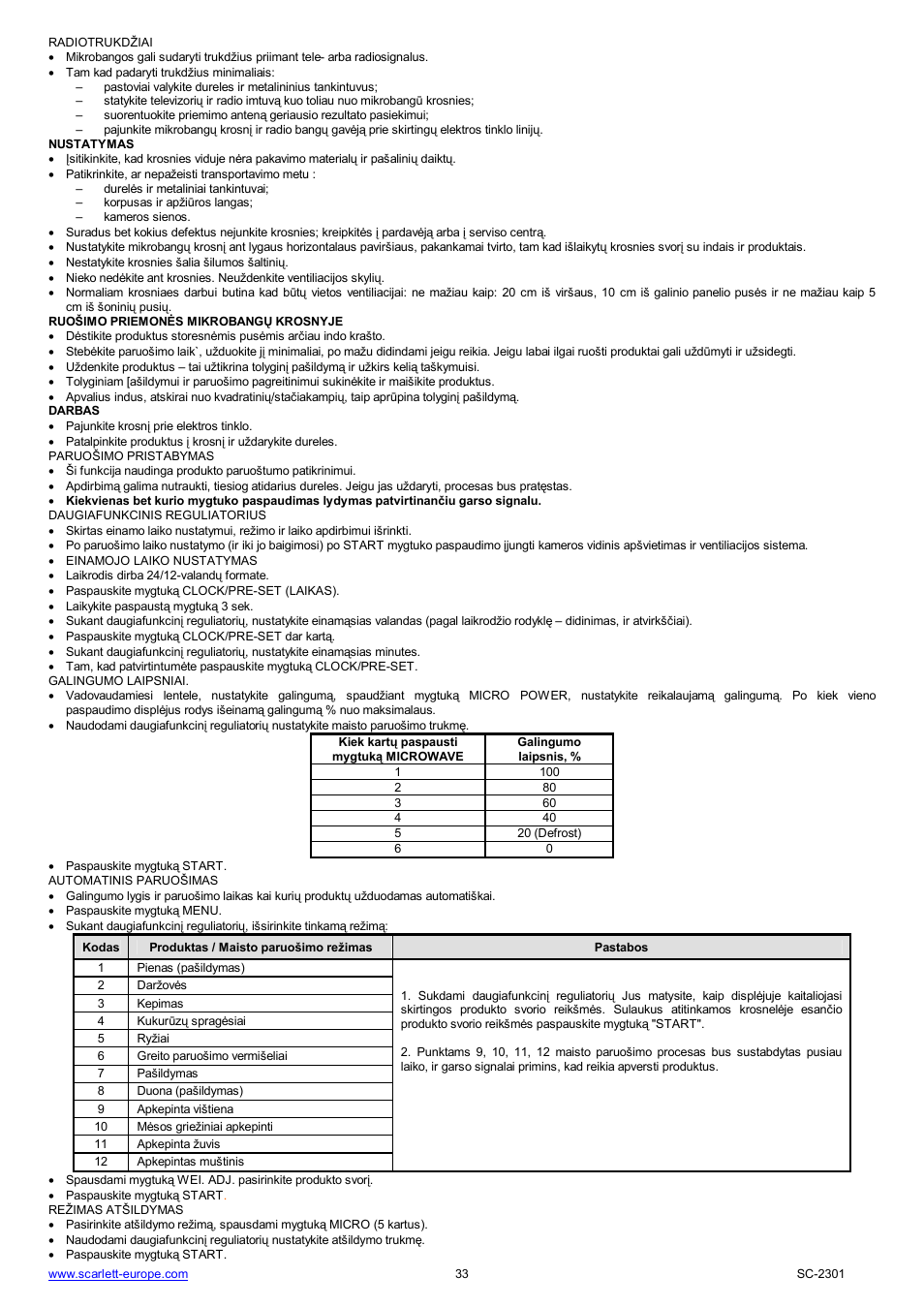 Scarlett SC-2301 User Manual | Page 33 / 46