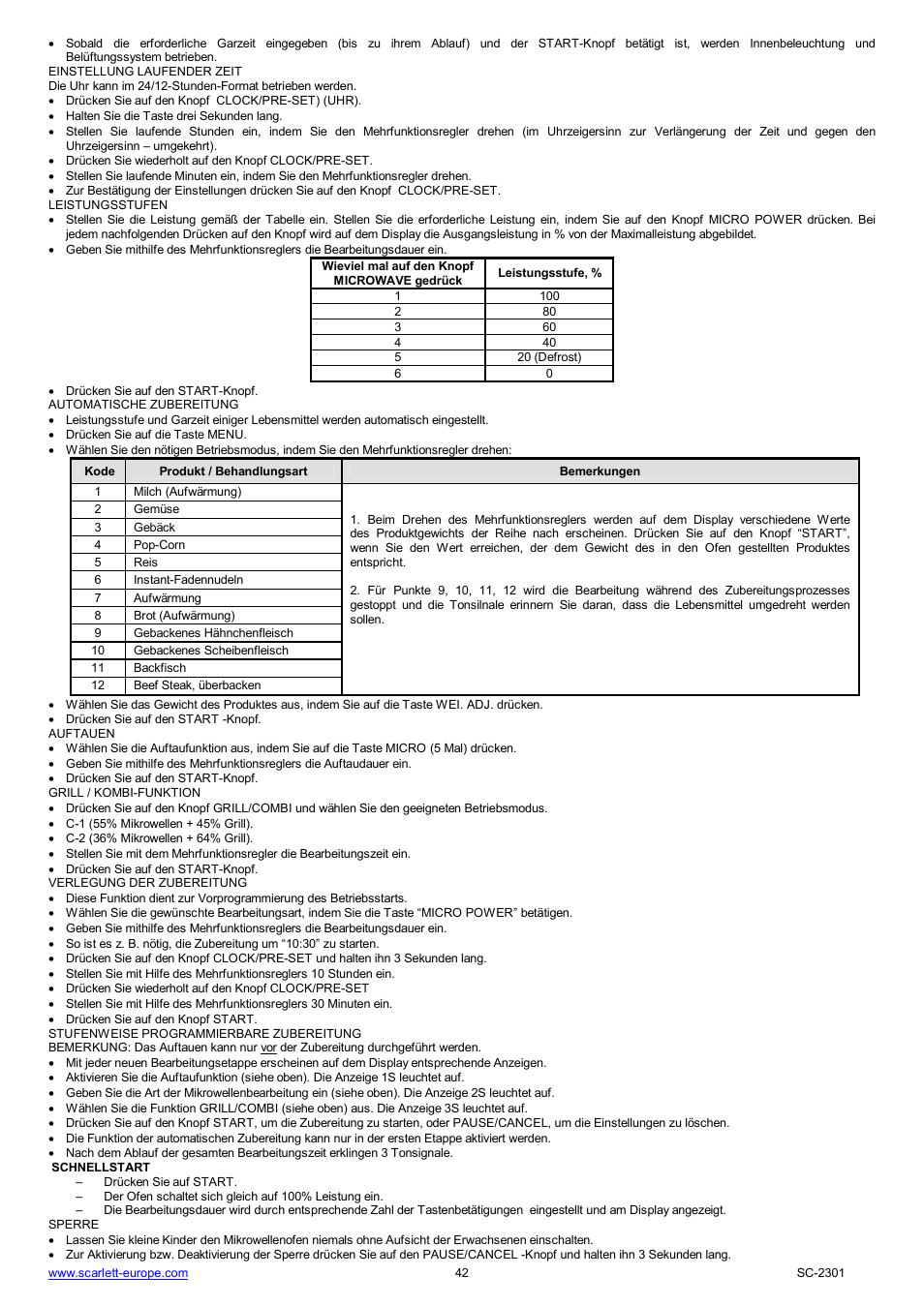 Scarlett SC-2301 User Manual | Page 42 / 46