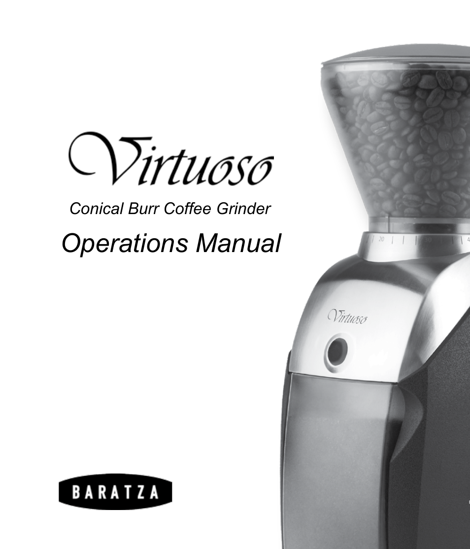 Baratza Virtuoso User Manual | 14 pages