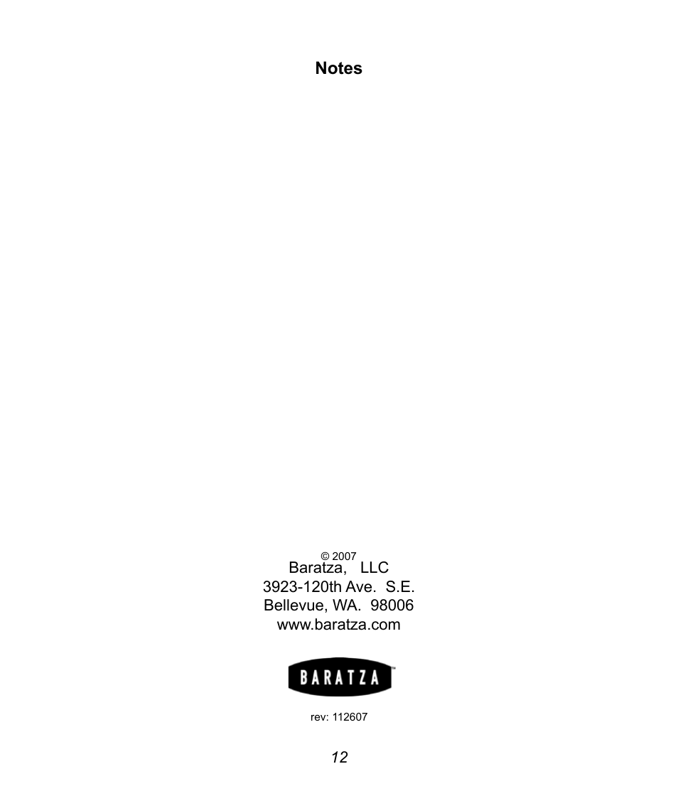 Baratza Maestro Plus User Manual | Page 14 / 15