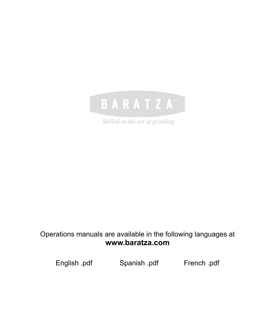 Baratza Maestro Plus User Manual | Page 2 / 15