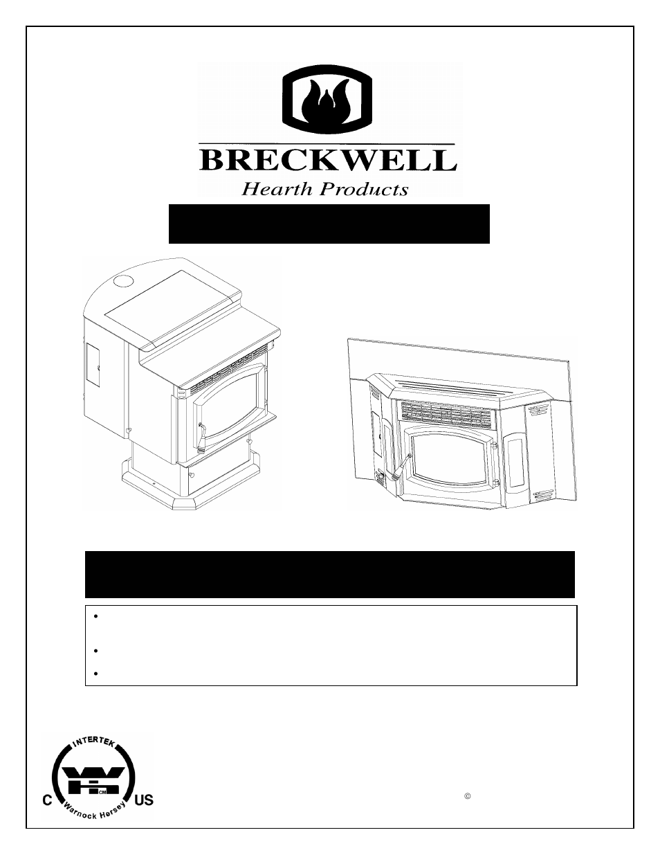 Breckwell TRADITION P24FS User Manual | 32 pages