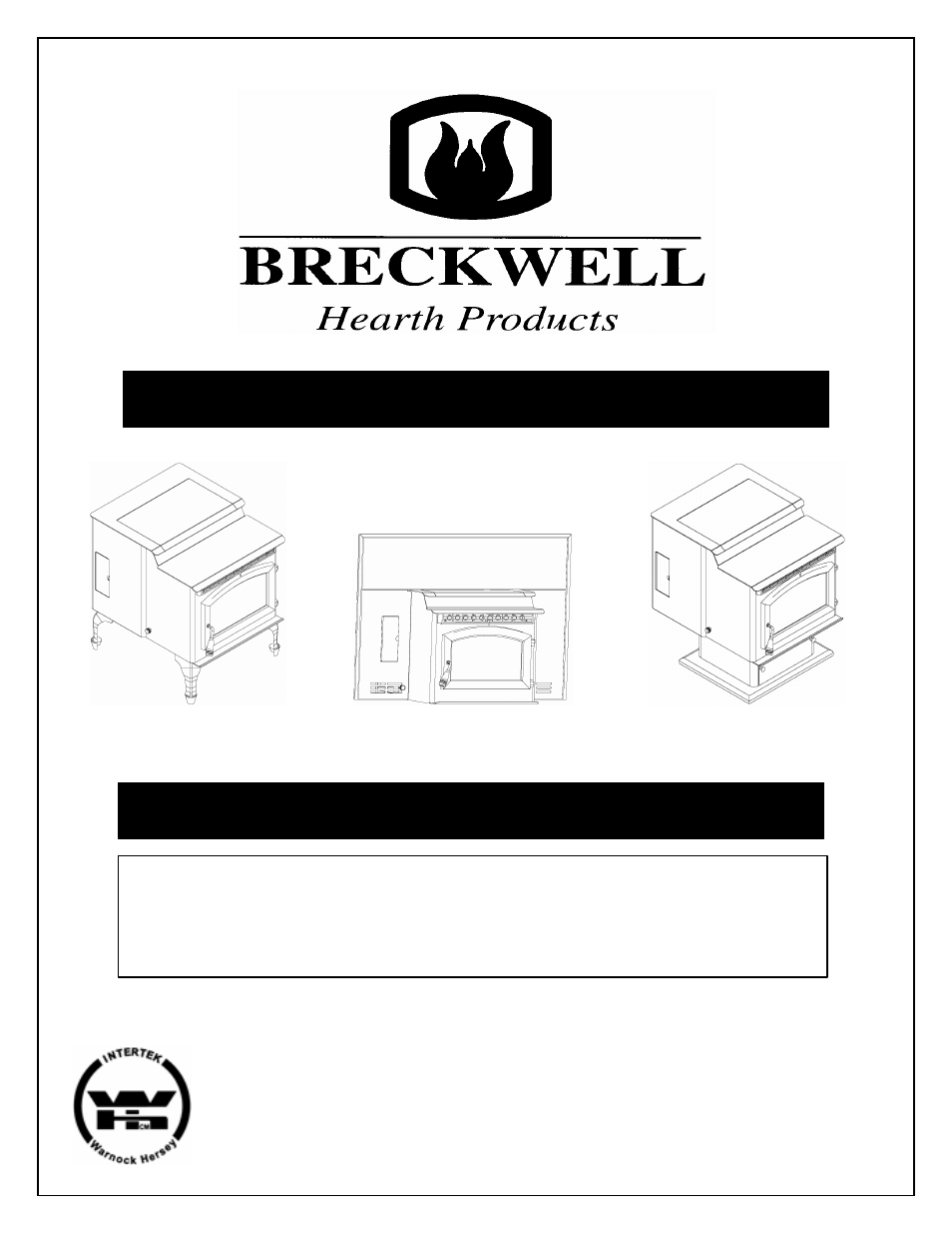 Breckwell TRADITION SERIES P23 P23I User Manual | 31 pages