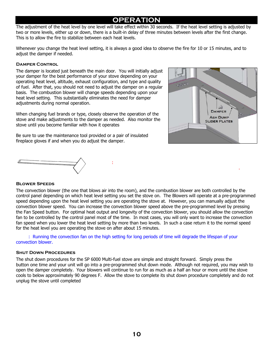 Operation | Breckwell SP 6000 User Manual | Page 14 / 29