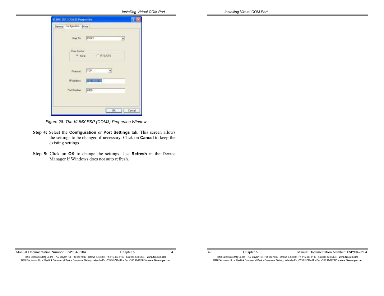 B&B Electronics ESP904 User Manual | Page 26 / 39