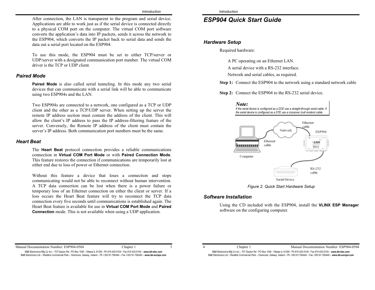 Esp904 quick start guide - 4, Esp904 quick start guide | B&B Electronics ESP904 User Manual | Page 7 / 39