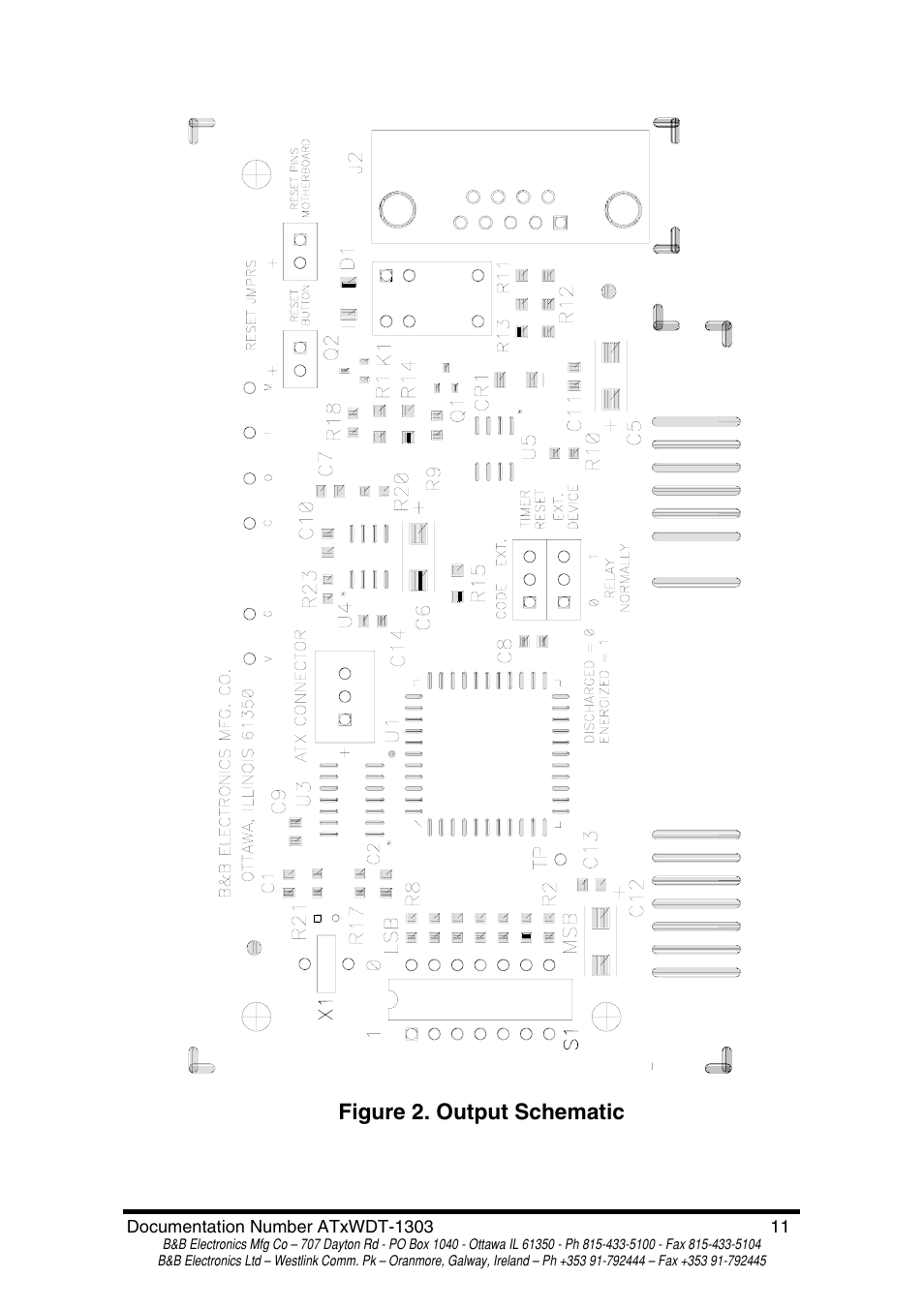 Figure 2. output schematic | B&B Electronics PC Watchdog Timer Card ATRWDT User Manual | Page 13 / 23