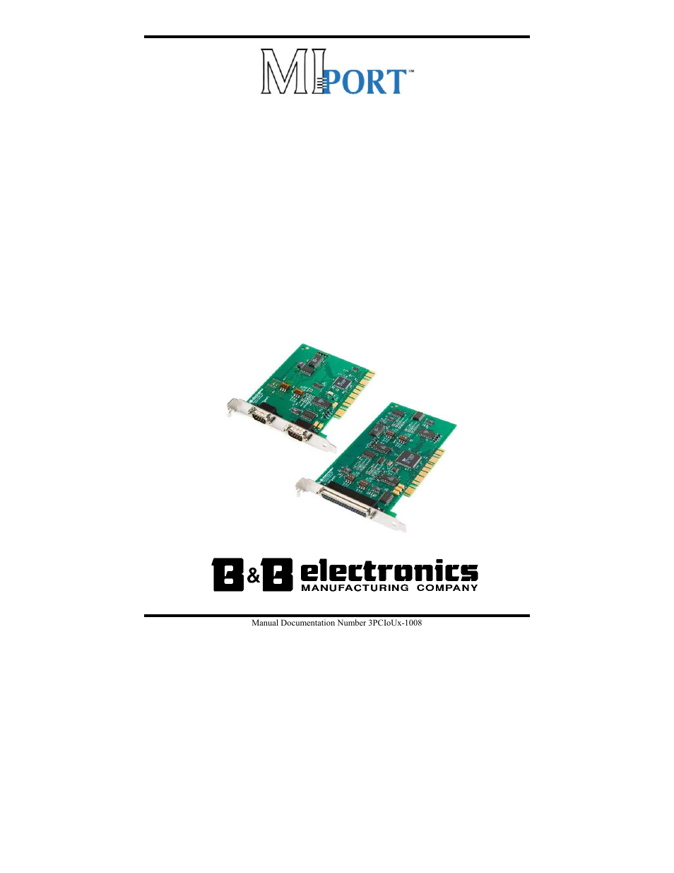 B&B Electronics 3PCIU4 User Manual | 92 pages