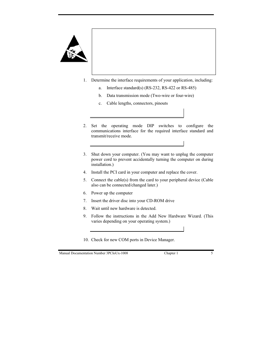 Quick start guide | B&B Electronics 3PCIU4 User Manual | Page 11 / 92