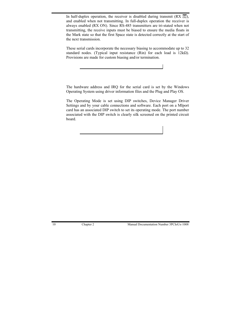 Operating mode selection | B&B Electronics 3PCIU4 User Manual | Page 16 / 92