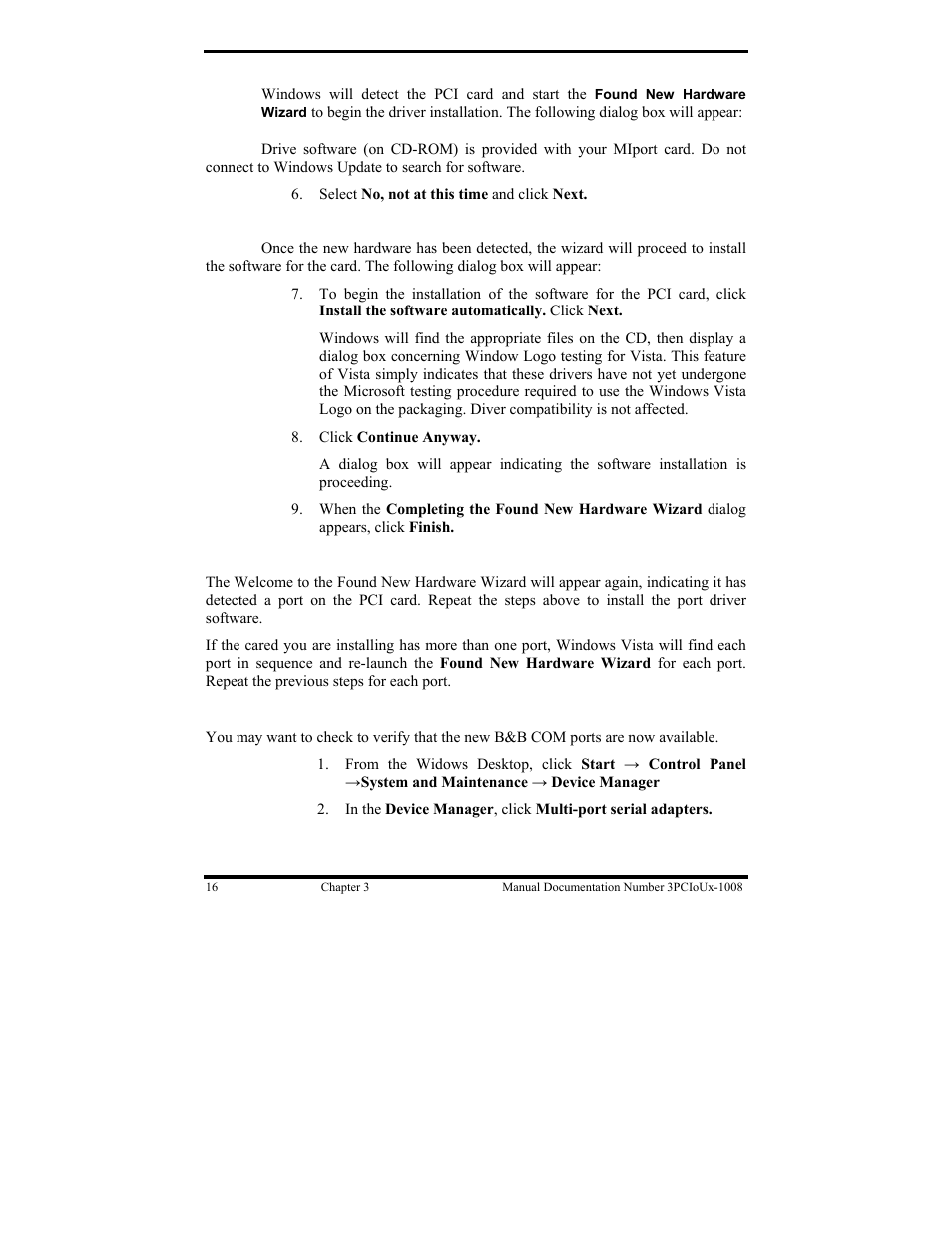 B&B Electronics 3PCIU4 User Manual | Page 22 / 92