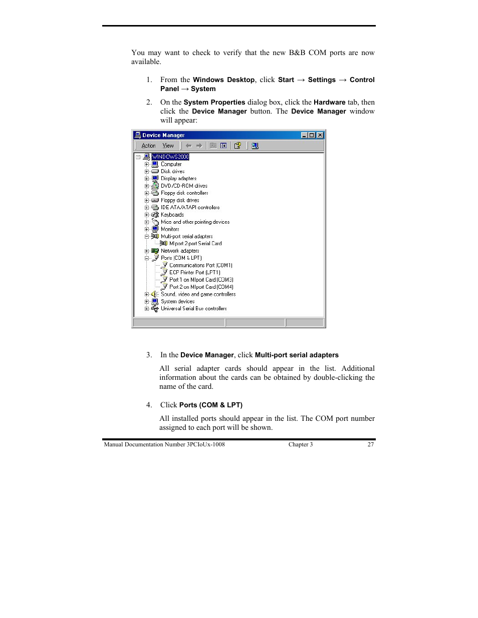 B&B Electronics 3PCIU4 User Manual | Page 33 / 92