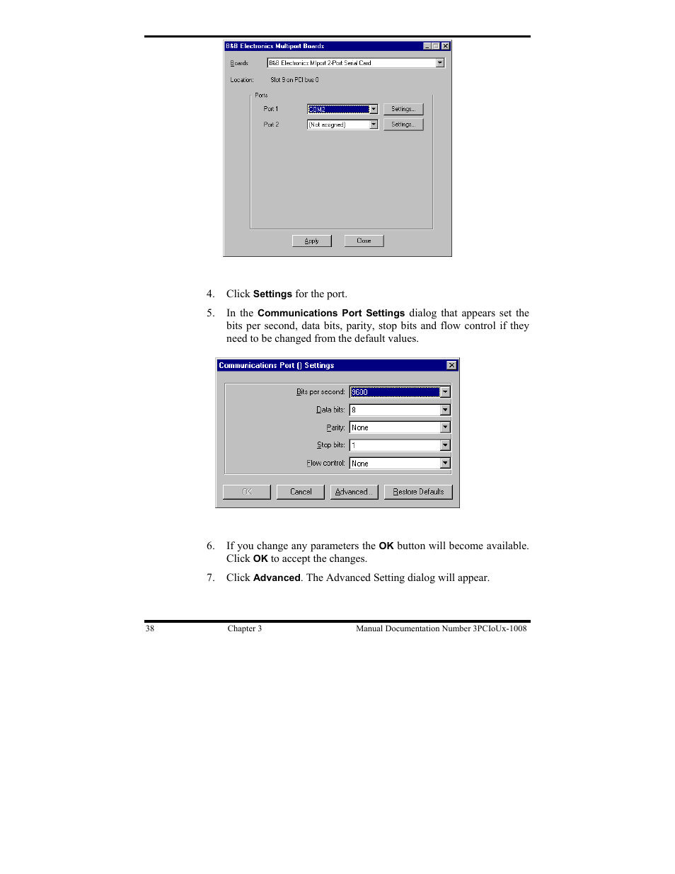 B&B Electronics 3PCIU4 User Manual | Page 44 / 92