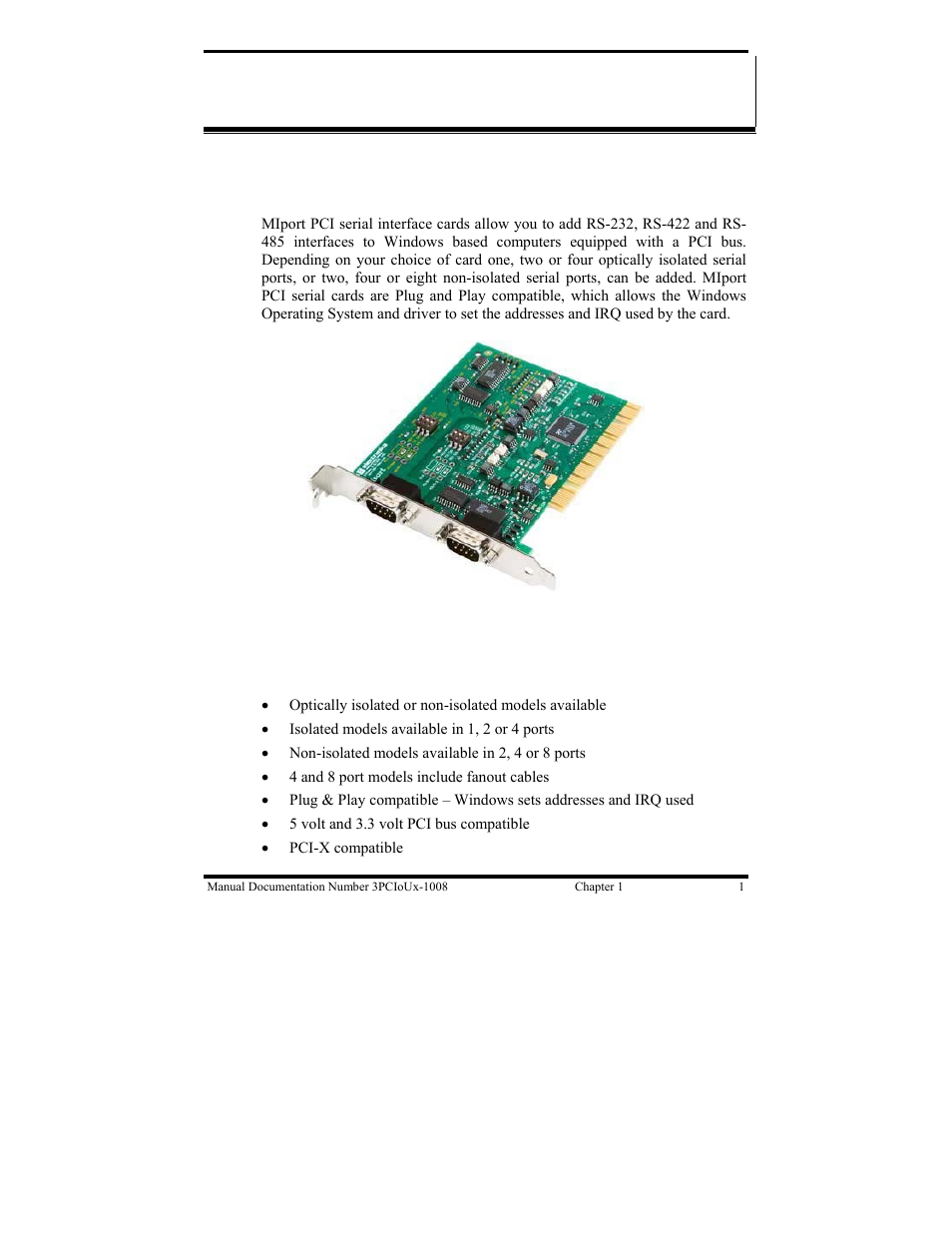 B&B Electronics 3PCIU4 User Manual | Page 7 / 92