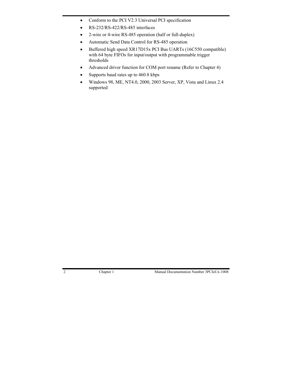 B&B Electronics 3PCIU4 User Manual | Page 8 / 92