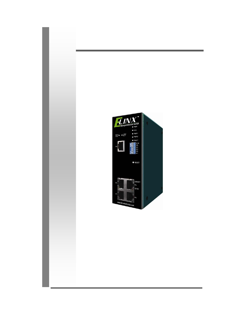 Five port managed industrial ethernet switches, User manual | B&B Electronics EIR505-XX User Manual | Page 3 / 65