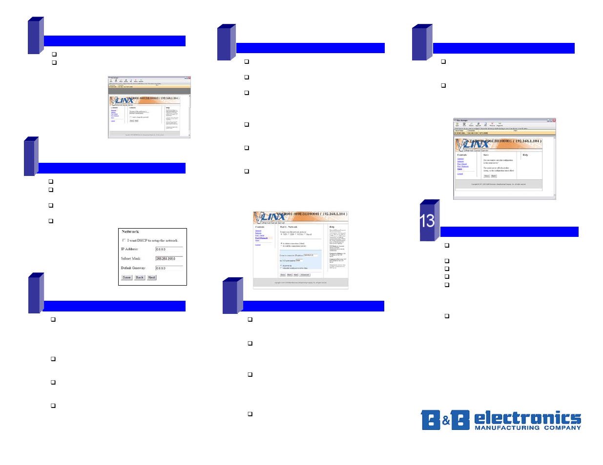 B&B Electronics Serial Servers Vlinx VESR9xx User Manual | Page 2 / 2