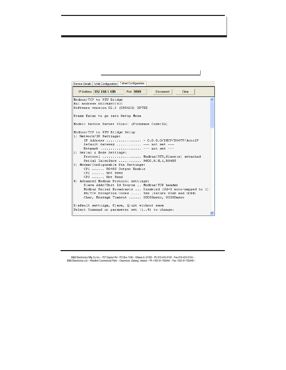 B&B Electronics MES1A User Manual | Page 29 / 71