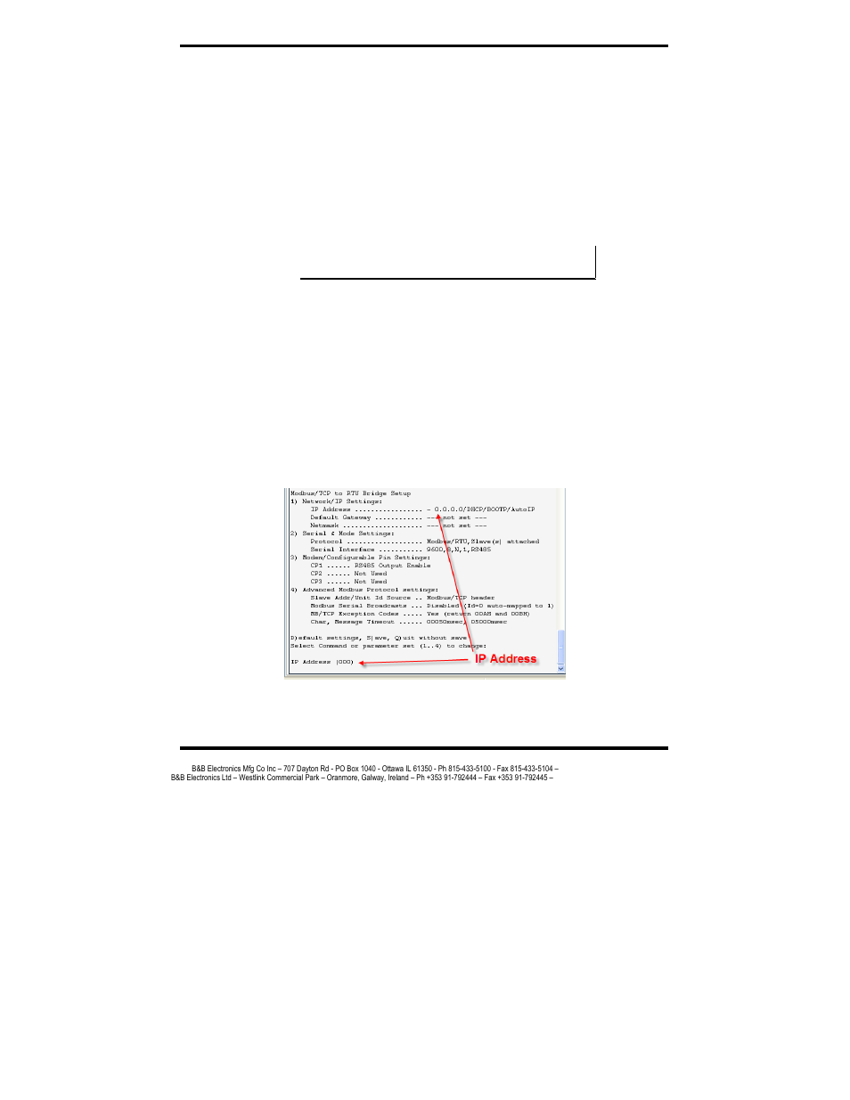 Navigating the configuration menu | B&B Electronics MES1A User Manual | Page 30 / 71