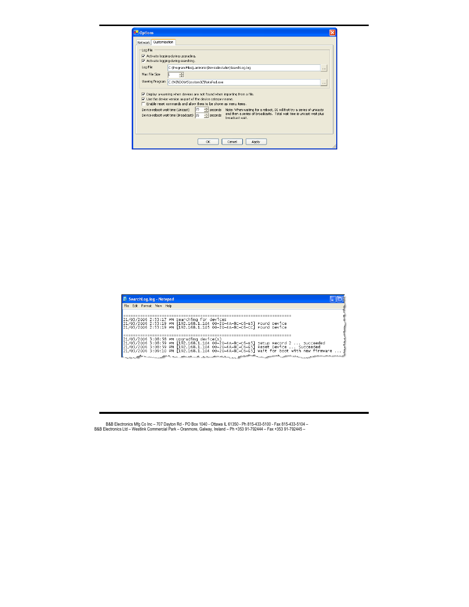 B&B Electronics MES1A User Manual | Page 54 / 71