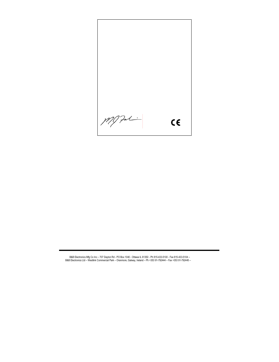 B&B Electronics MES1A User Manual | Page 71 / 71