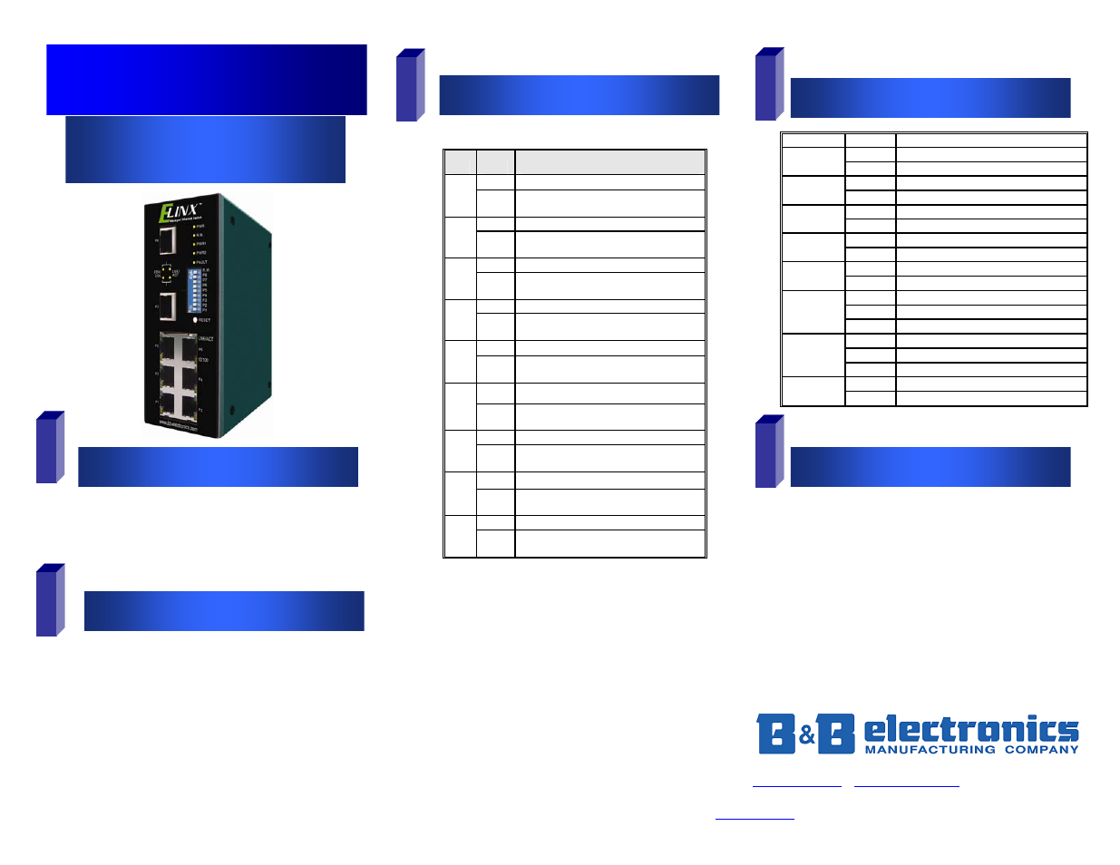B&B Electronics EIR508 Series User Manual | 2 pages