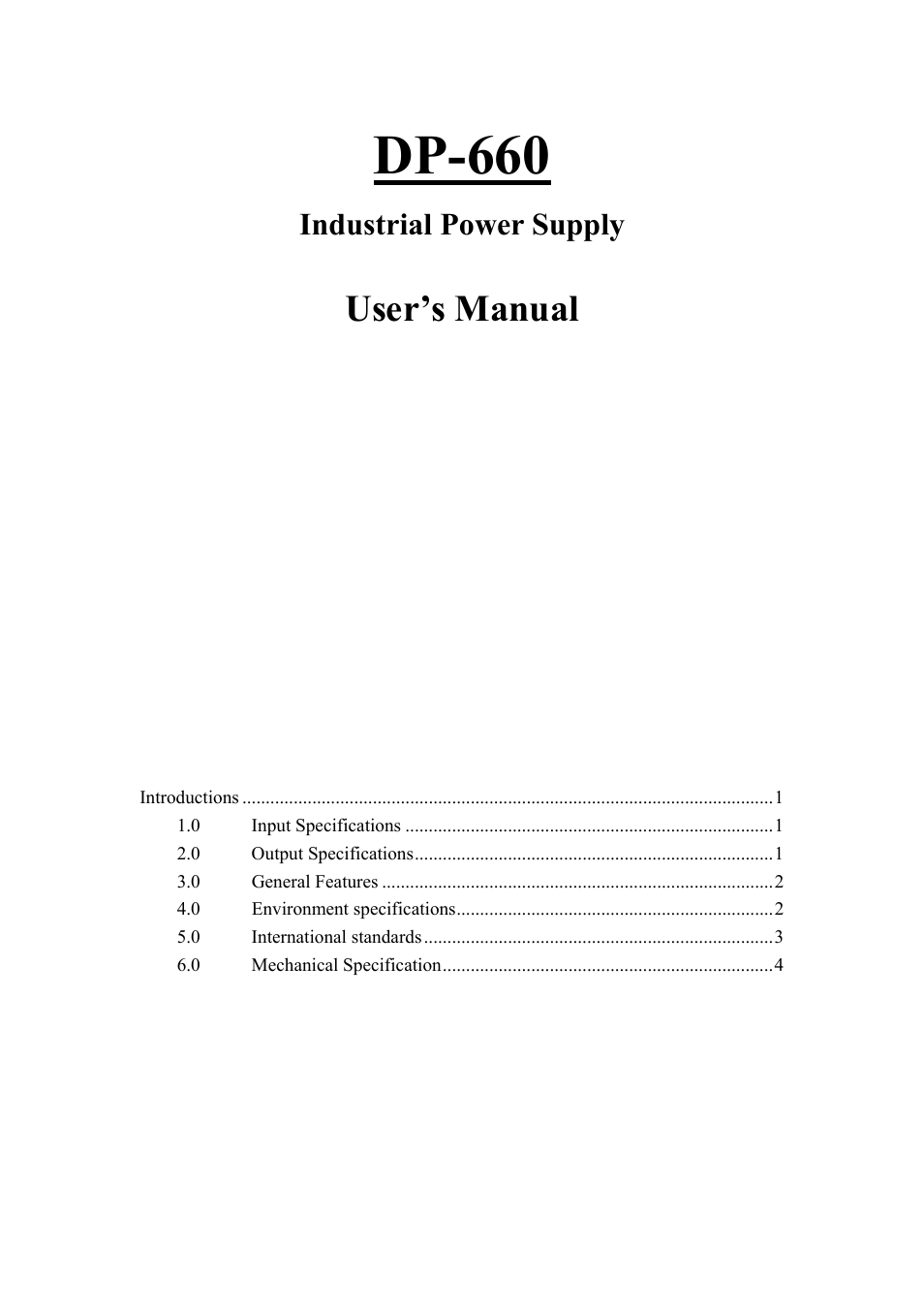 B&B Electronics DP-660 User Manual | 6 pages