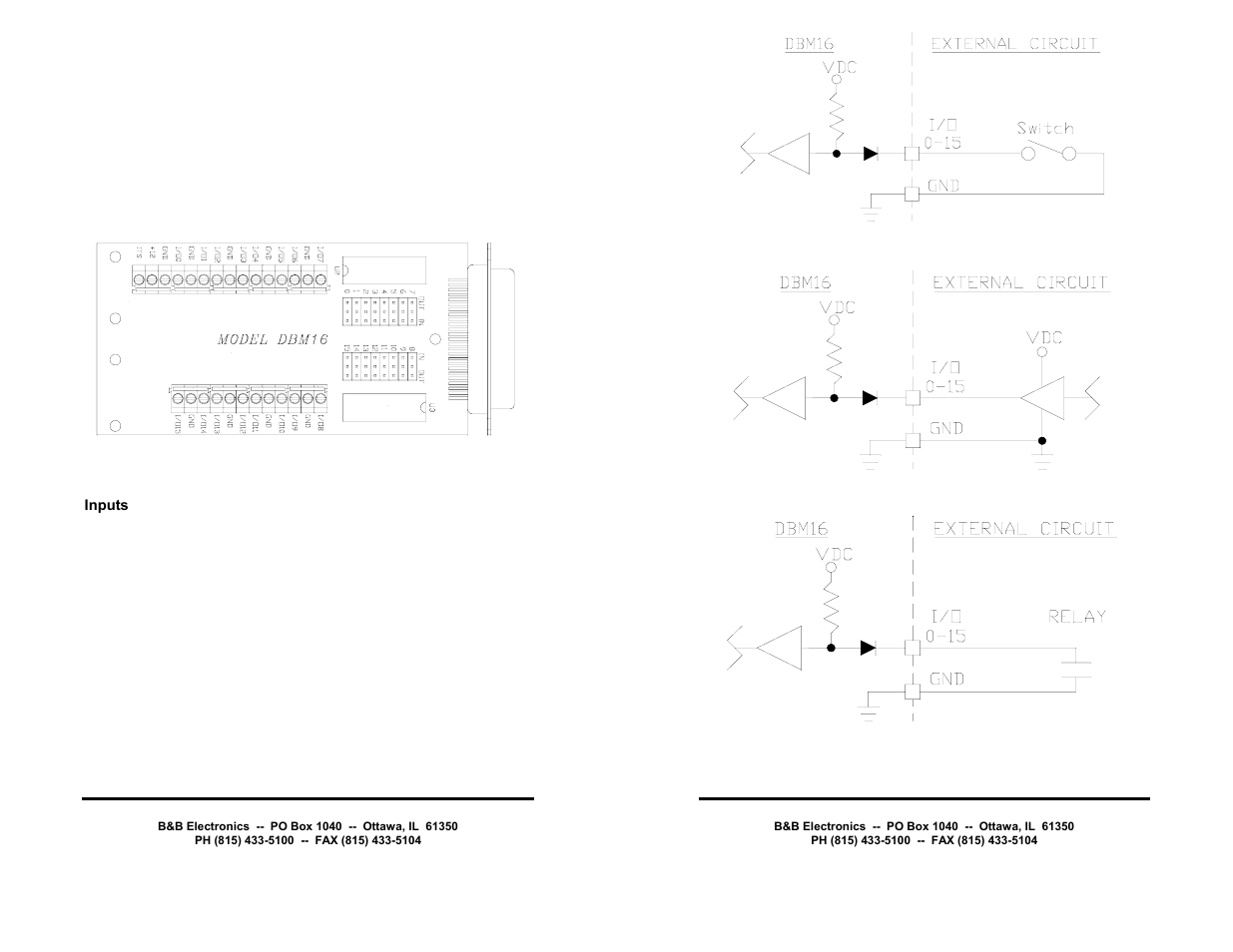 B&B Electronics RS-232 Digital I/O Module 232SDD16 User Manual | Page 22 / 27