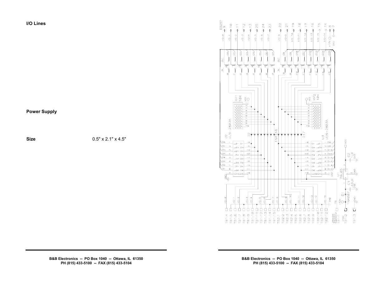 B&B Electronics RS-232 Digital I/O Module 232SDD16 User Manual | Page 24 / 27