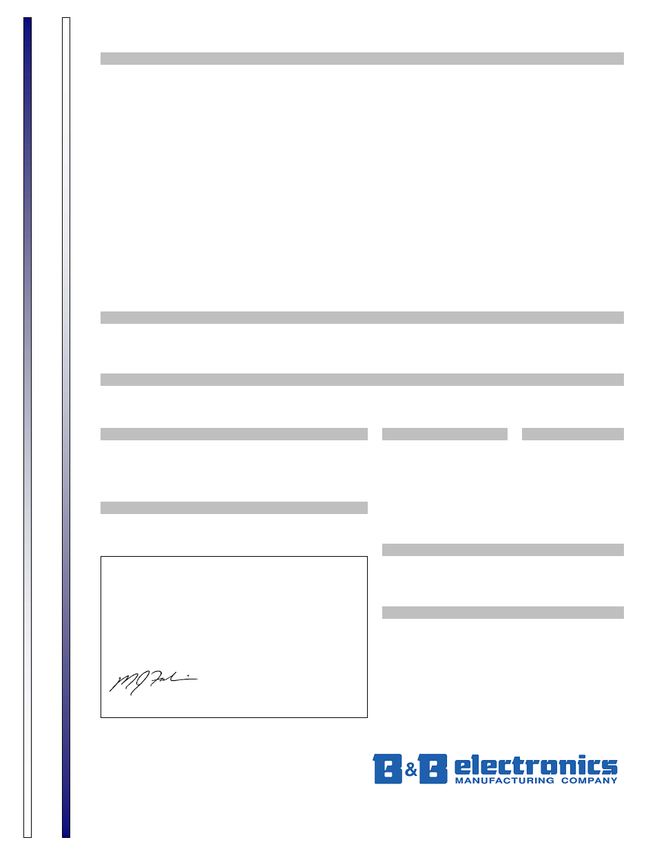 B&b electronics product information, Specifications | B&B Electronics Elinx EIR508-2SC-T User Manual | Page 2 / 2