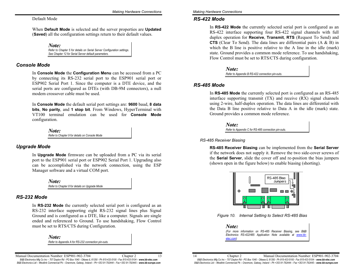 B&B Electronics Vlinx Serial Servers ESP902E User Manual | Page 12 / 47