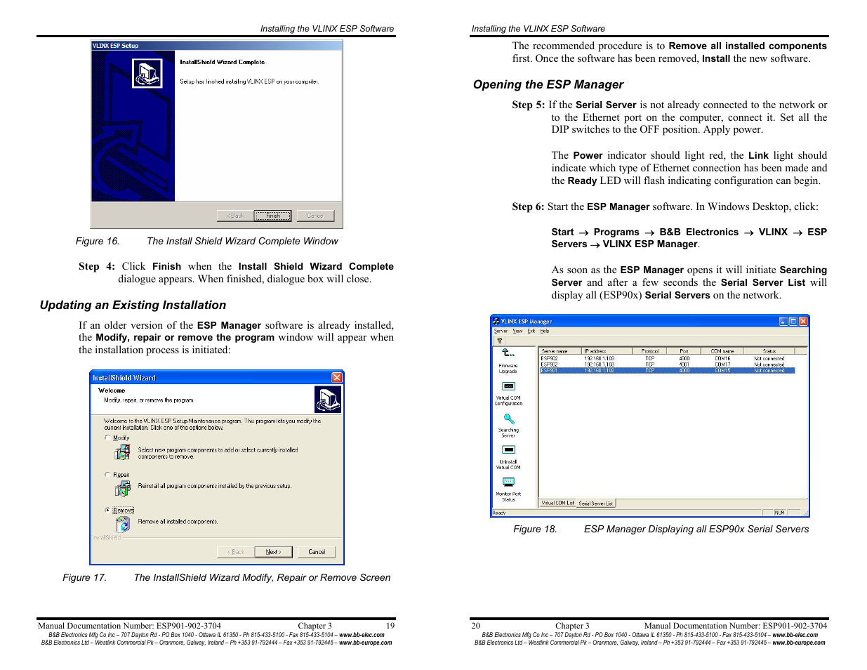B&B Electronics Vlinx Serial Servers ESP902E User Manual | Page 15 / 47