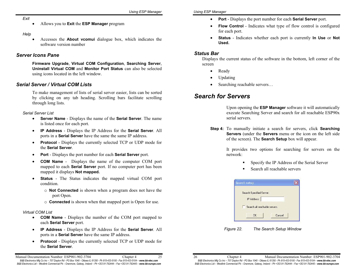 Search for servers | B&B Electronics Vlinx Serial Servers ESP902E User Manual | Page 18 / 47