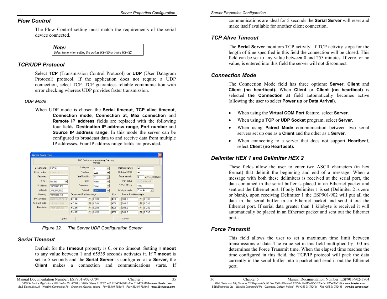 B&B Electronics Vlinx Serial Servers ESP902E User Manual | Page 23 / 47