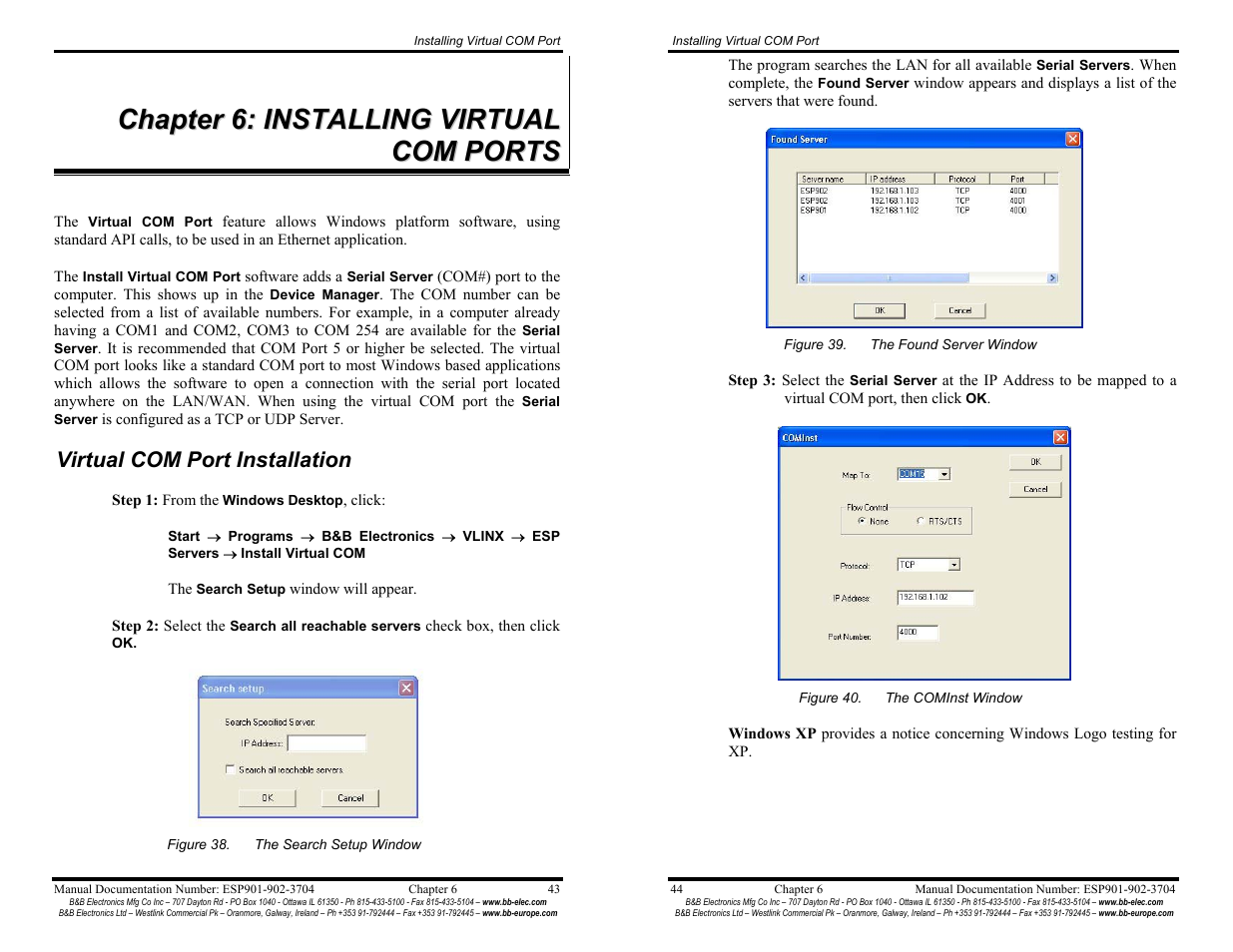 B&B Electronics Vlinx Serial Servers ESP902E User Manual | Page 27 / 47