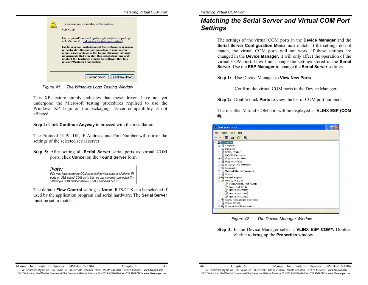 B&B Electronics Vlinx Serial Servers ESP902E User Manual | Page 28 / 47