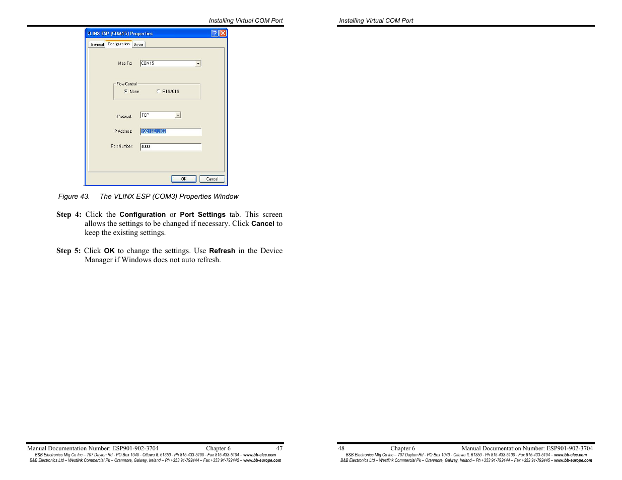 B&B Electronics Vlinx Serial Servers ESP902E User Manual | Page 29 / 47