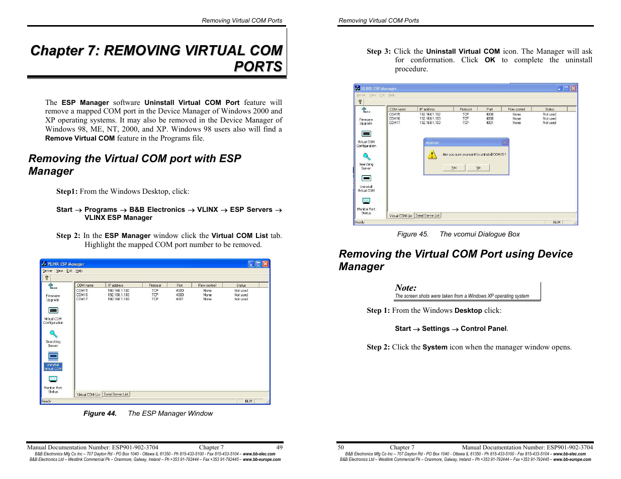 B&B Electronics Vlinx Serial Servers ESP902E User Manual | Page 30 / 47